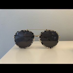 Tortoise aviator sunglasses